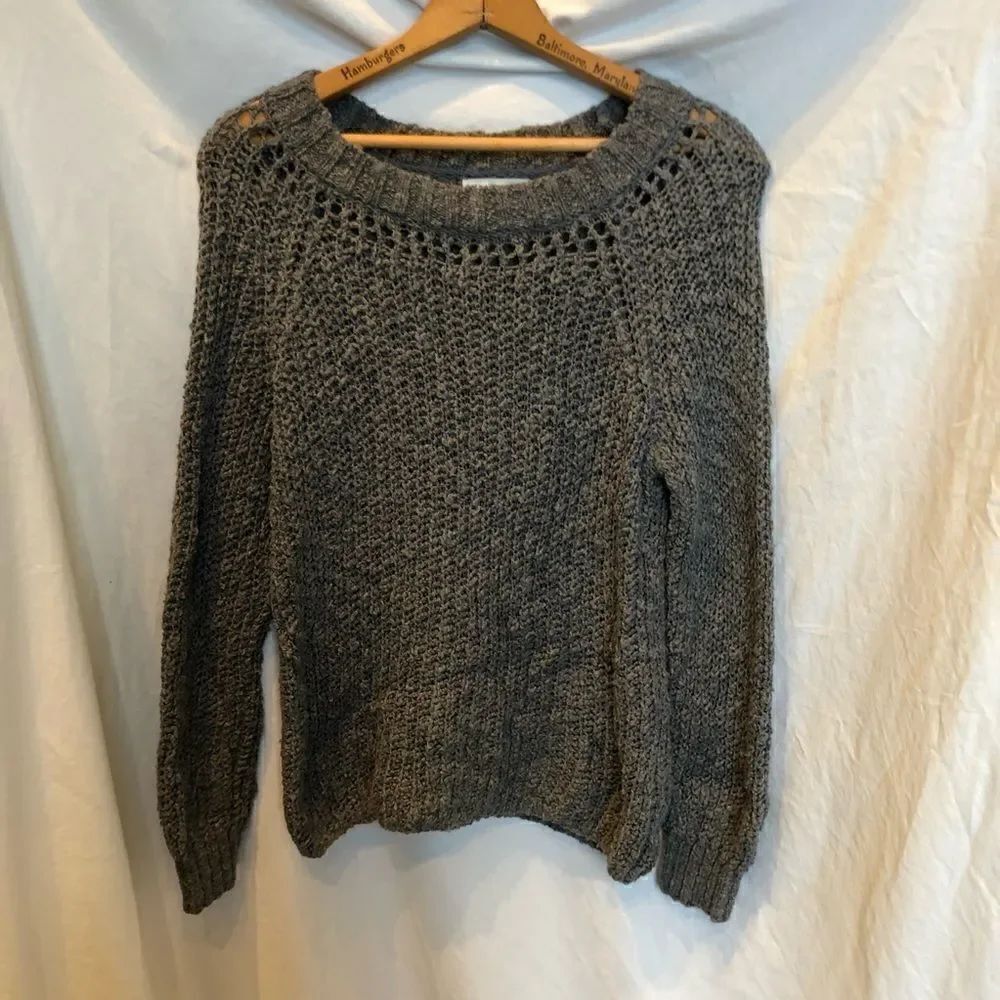 Aeropostale Pullover Sweater Gray XS